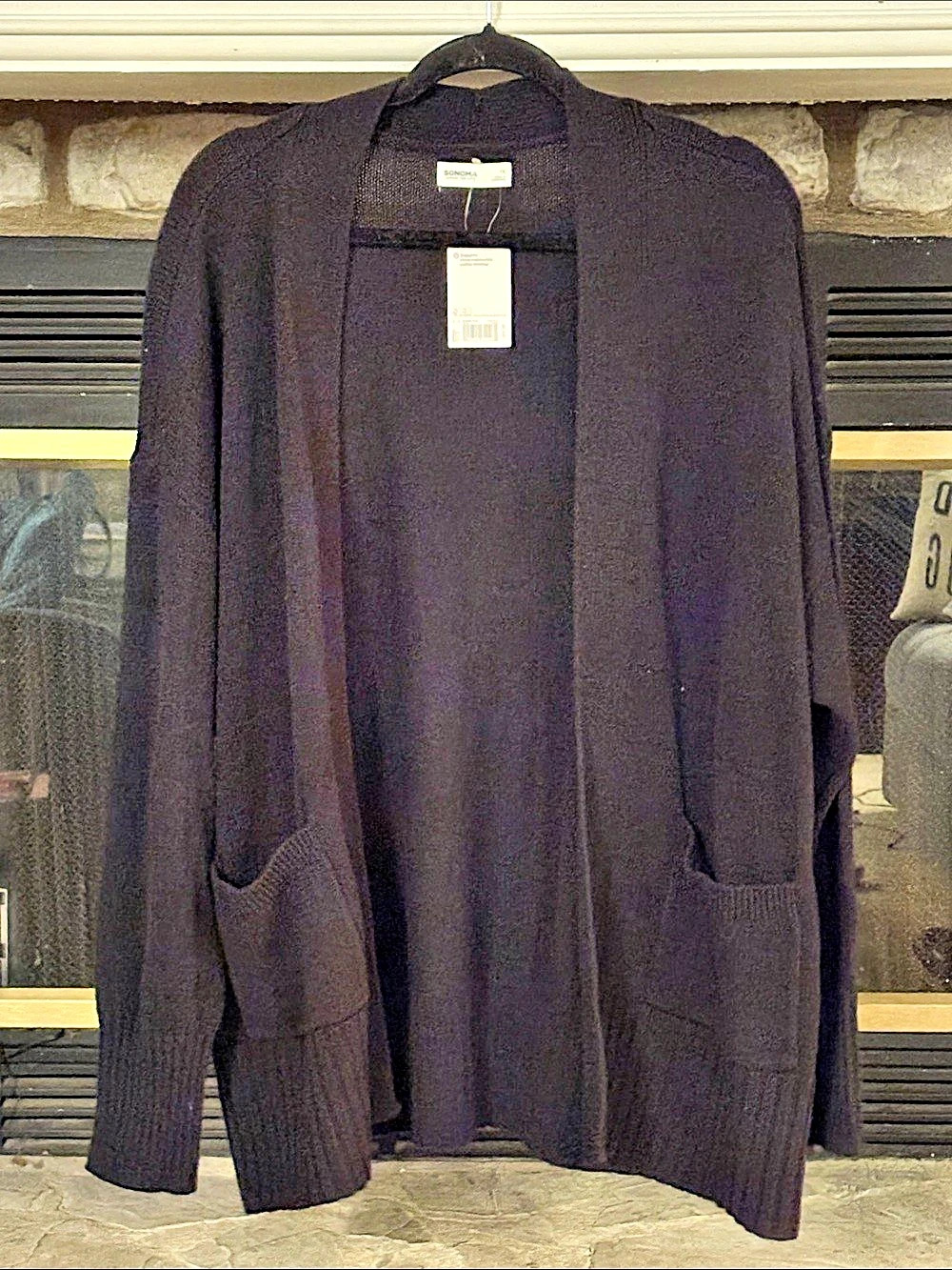Sonoma Goods For Life Women's Cotton Cardigan Black Size 1X NWT